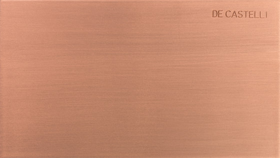 Satin copper | Plaques de métal | De Castelli