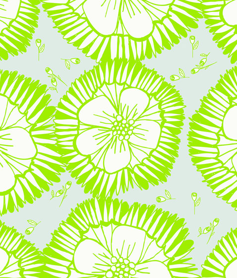 Simply Scandinavian Blossom Gray Green | Revêtements muraux / papiers peint | wallunica