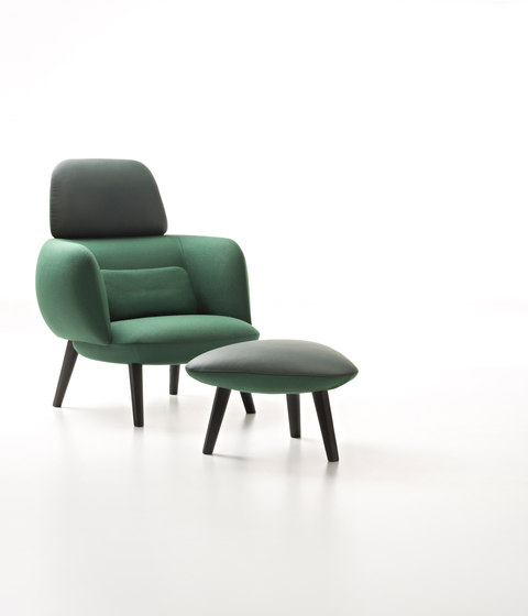 Betty High Armchair and Pouf | Sillones | Maxdesign