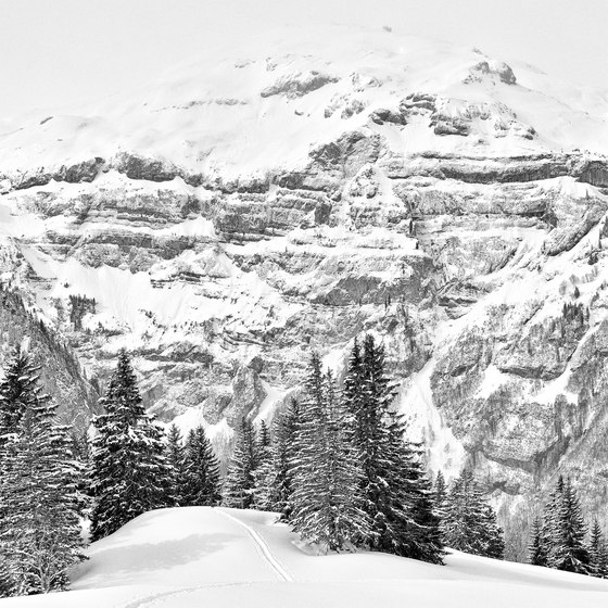 Alps | Winter mood on "Näbelchäppler" | Fogli di plastica | wallunica