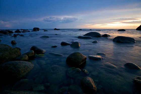 Ostsee | Sonnenuntergang an einem Strand der Insel Rügen | Kunststoff Folien | wallunica