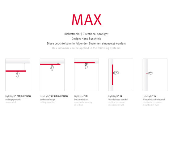 MAX | Pendelleuchten | Buschfeld Design