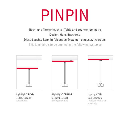 PINPIN | Lámparas de suspensión | Buschfeld Design