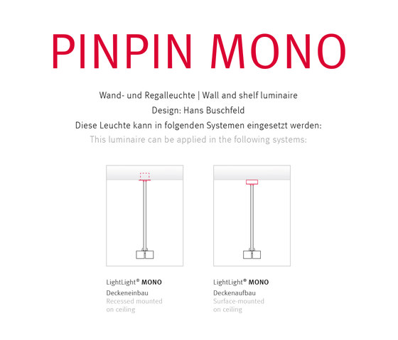 PINPIN MONO | Lámparas de suspensión | Buschfeld Design