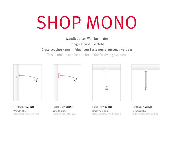 SHOP MONO | Lámparas de suspensión | Buschfeld Design