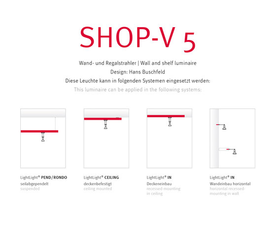 SHOP V5 | Suspended lights | Buschfeld Design