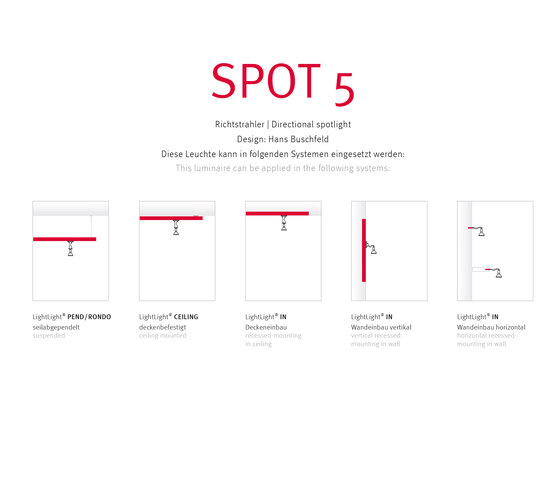 SPOT 5 | Lampade sospensione | Buschfeld Design