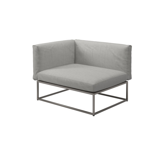 Cloud 75x100 Left End Unit | Armchairs | Gloster Furniture GmbH