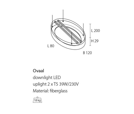 Ovaal | Lámparas de suspensión | Illum Kunstlicht