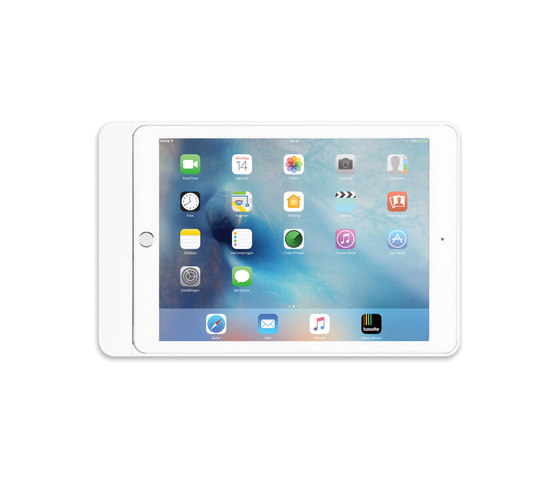 Eve wall mount for iPad - satin white | Smart phone / Tablet docking stations | Basalte