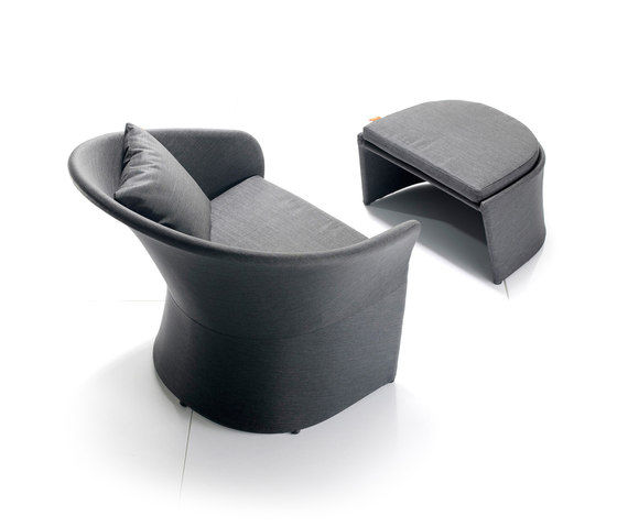 Diva Lounge Chair and Footstool | Armchairs | solpuri