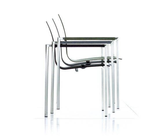 Fauteuil empilable Pure Stainless Steel | Chaises | solpuri