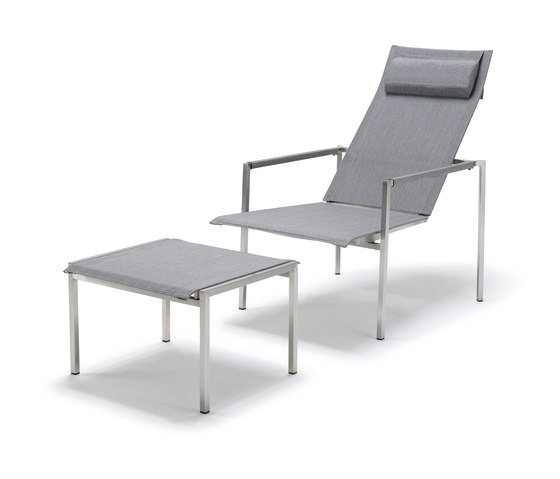 Pure Stainless Steel Deck Chair und Fusshocker | Sessel | solpuri
