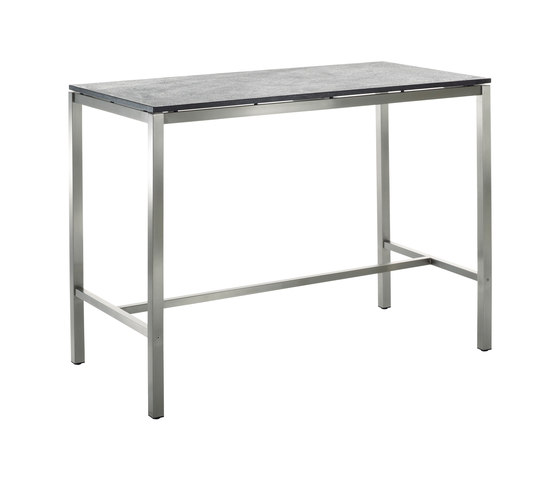 Table de bar céramique Classic Stainless Steel | Tables hautes | solpuri
