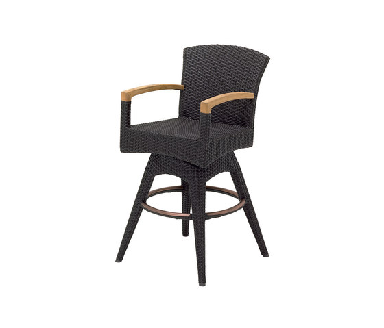 Plantation Swivel Bar Chair with Arms | Taburetes de bar | Gloster Furniture GmbH