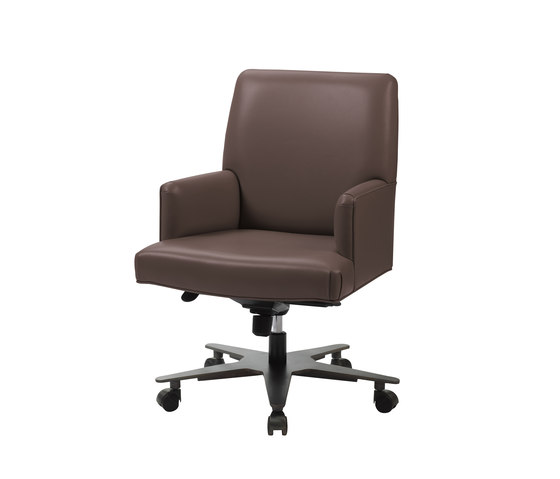 Isotta office chair with arms | Mobiliario | Promemoria