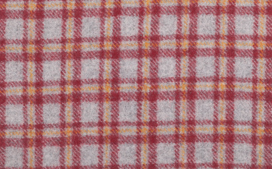 Vilnius Checks orange red | Upholstery fabrics | Steiner1888