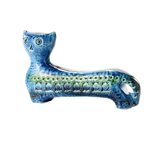 Rimini Blu Figura gatto lungo | Objetos | Bitossi Ceramiche