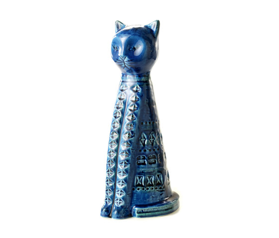 Rimini Blu Figura gatto alto | Oggetti | Bitossi Ceramiche