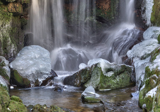 Landscape | The Menzenschwander Waterfall in the Black Forest | Láminas de plástico | wallunica