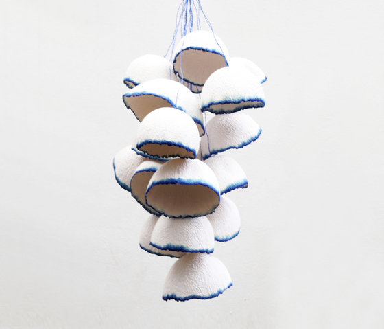 Paper Production Lights | blue cluster large | Suspended lights | Utopia and Utility