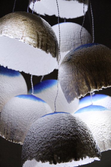 Paper Production Lights | blue spot cluster | Lampade sospensione | Utopia and Utility