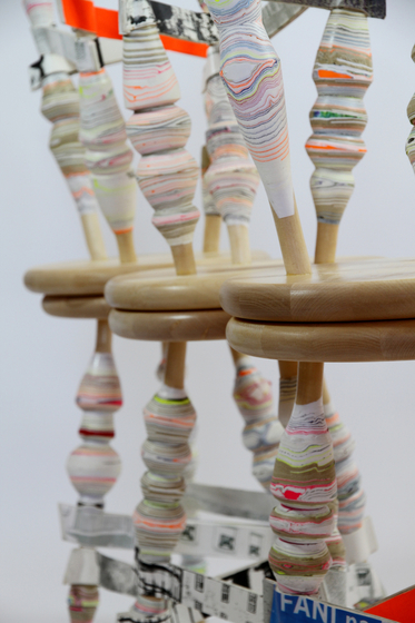Processed Paper | Harlequin stool | Bar stools | Utopia and Utility