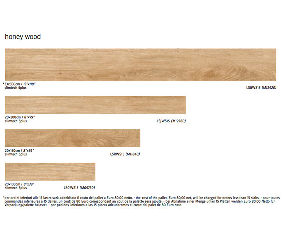 Slimtech Wood-Stock | Honey Wood | Keramik Platten | Lea Ceramiche