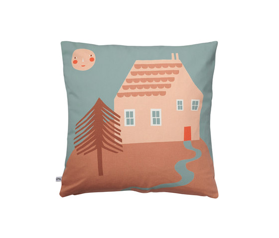 House on an hill cushion | Cushions | Green Room