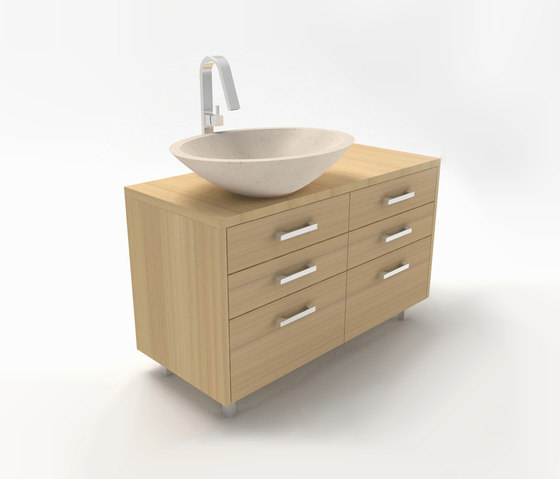Linear vanity cabinet | Waschtischunterschränke | Zaninelli