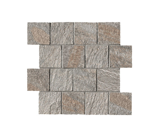 In&Out - Percorsi Quartz Mosaico Grey | Ceramic mosaics | Ceramiche Keope