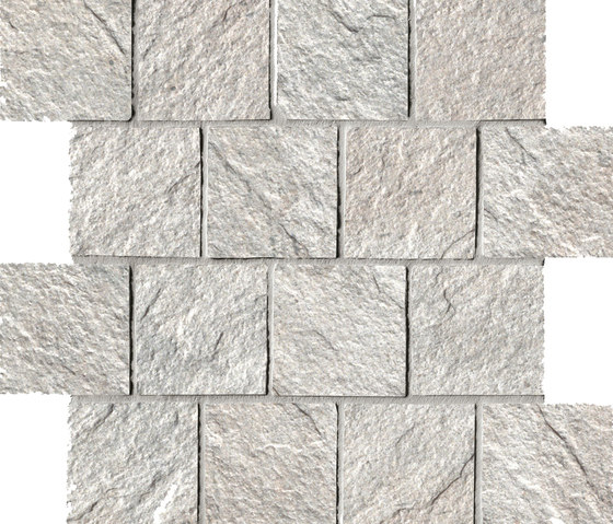 In&Out - Percorsi Quartz Mosaico White | Ceramic mosaics | Ceramiche Keope