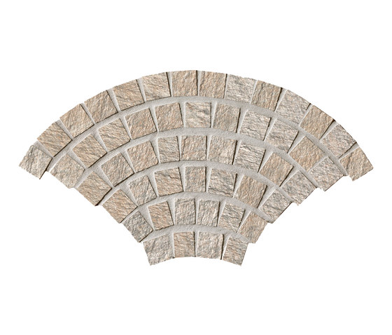 In&Out - Percorsi Quartz Coda di Pavone Sand | Mosaïques céramique | Ceramiche Keope