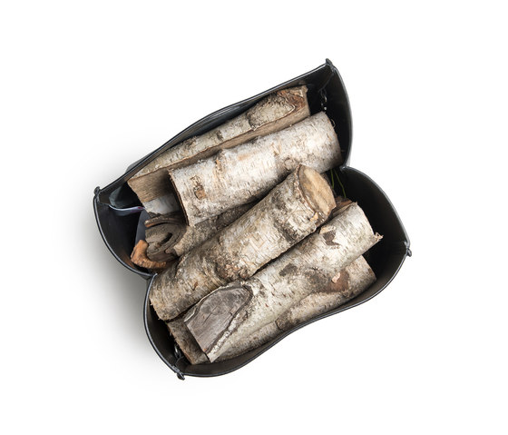 U-Board leather bag | wood log holder | Accessoires cheminée | lebenszubehoer by stef’s