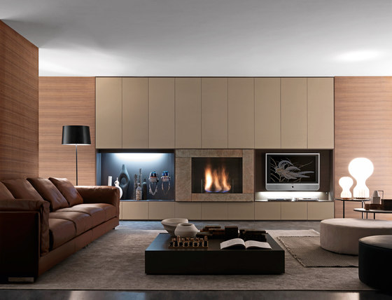 Pari & Dispari Arrangements with fireplaces | Cabinets | Presotto