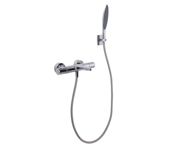 Eclipse F4204 | Mezclador termostático para bañera con set
de ducha CON MANETAS DE METAL | Grifería para bañeras | Fima Carlo Frattini