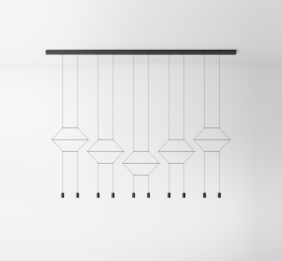 Wireflow Lineal 0332 Pendant lamp | Suspended lights | Vibia
