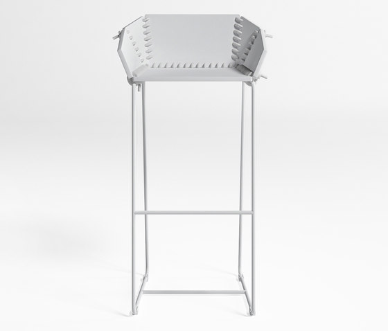 Textile Stool With Backrest | Bar stools | GANDIABLASCO
