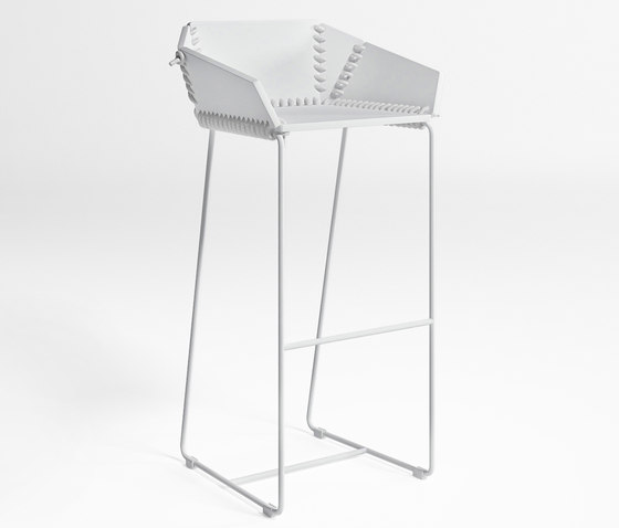 Textile Stool With Backrest | Bar stools | GANDIABLASCO
