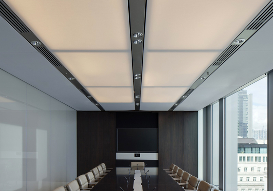 Soft Cells | Ceiling installation | Illuminated ceiling systems | Kvadrat Acoustics