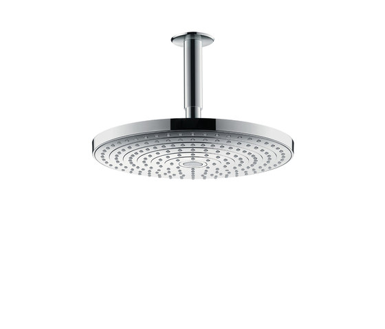 hansgrohe Raindance Select S 300 2jet overhead shower with ceiling connector 100 mm | Shower controls | Hansgrohe