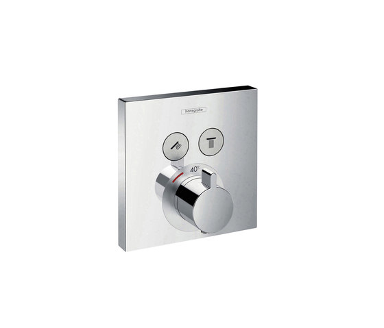 hansgrohe ShowerSelect termostato con 2 llaves de paso empotrado | Grifería para duchas | Hansgrohe