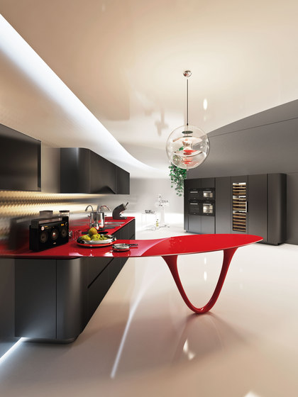 Ola 25 Black Rosso Limited Edition | Fitted kitchens | Snaidero