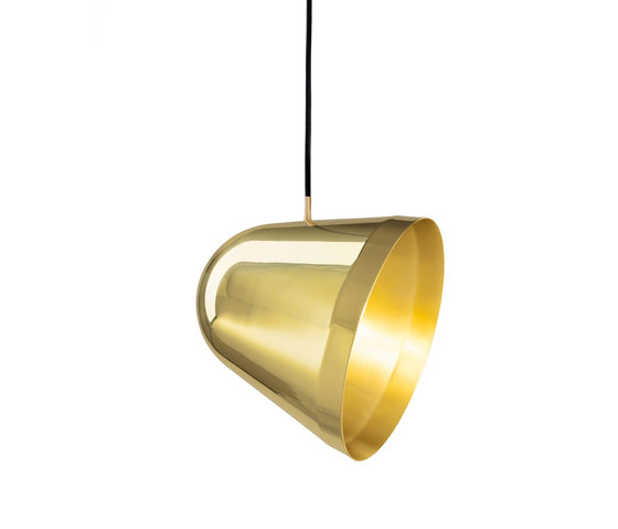 Tilt Brass pendant light | Suspensions | Nyta