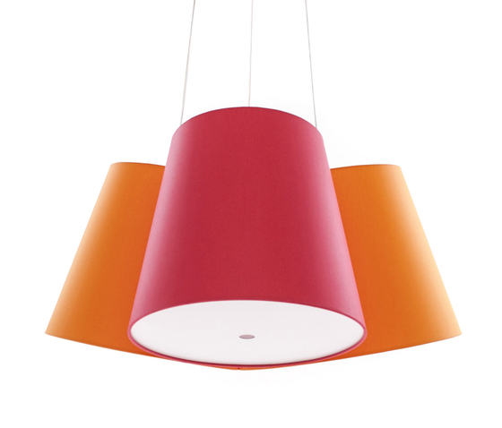 Cluster orange-red-orange | Lámparas de suspensión | frauMaier.com