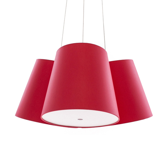 Cluster red-red-red | Suspended lights | frauMaier.com