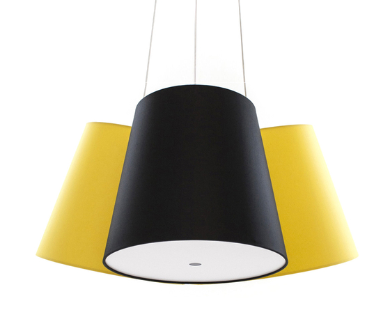 Cluster yellow-black-yellow | Suspended lights | frauMaier.com