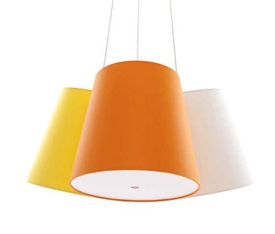 Cluster yellow-orange-white | Lámparas de suspensión | frauMaier.com