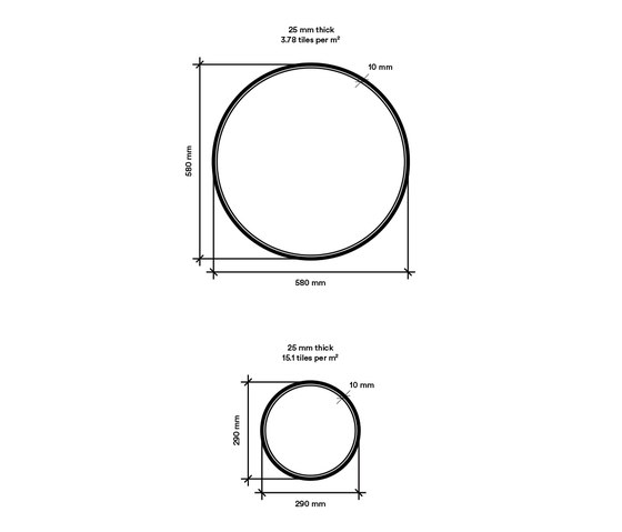 BAUX Acoustic Tiles Circle | Holz Platten | BAUX