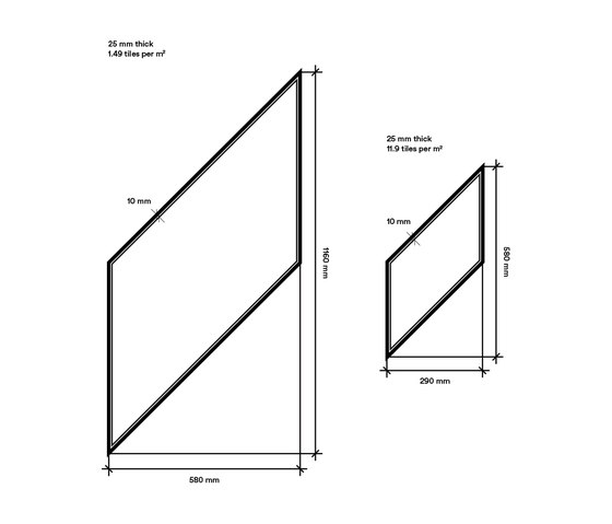 BAUX Acoustic Tiles Paralellogram | Wood panels | BAUX